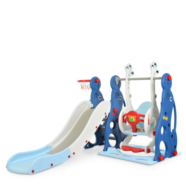 Детская горка-качель WM19020-4 кольцо баскетбольное(WM19020-4)