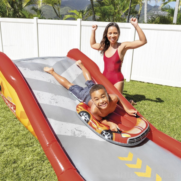 Водная надувная горка "Веселая езда" Intex 57167, 561х119х76 см