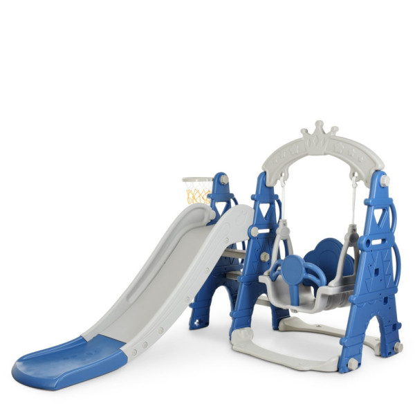 Дитяча гірка-гойдалка CASTLE-4 кільце баскетбольне (CASTLE-4)