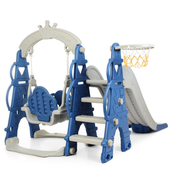 Дитяча гірка-гойдалка CASTLE-4 кільце баскетбольне (CASTLE-4)