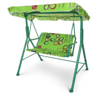 Гойдалки садові M 4019-2 метал, дах, салатовий (M 4019-2)