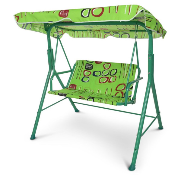 Гойдалки садові M 4019-2 метал, дах, салатовий (M 4019-2)