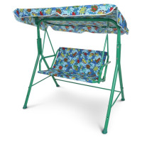 Гойдалка садова M 4019-4 метал, дах, синій (M 4019-4)