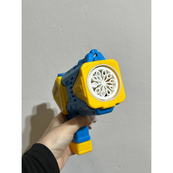 Дитячий генератор мильних бульбашок Пістолет 2238 (Blue) зі світлом (2238(Blue))