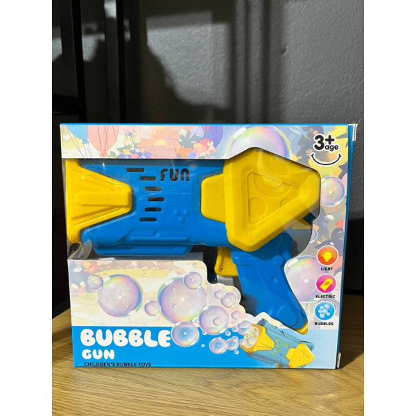Дитячий генератор мильних бульбашок Пістолет 2238 (Blue) зі світлом (2238(Blue))