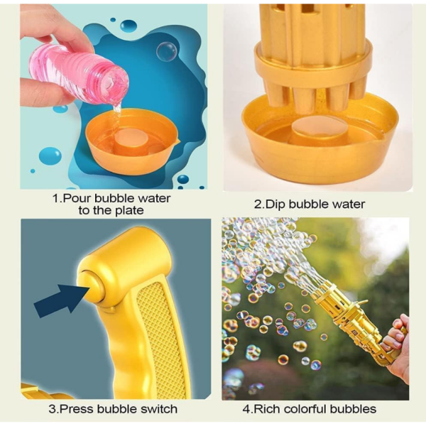 Генератор мыльных пузырей Bubble Gun Blaster "Пулемет" Bambi BB-04893(BB-04893)