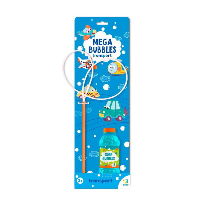 Мильні бульбашки DoDo "Mega Bubbles. Транспорт" 300246 450 мл.