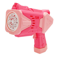Дитячий генератор мильних бульбашок Пістолет 2238 (Pink) зі світлом (2238(Pink))