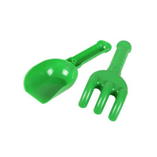 Детский игрушечный набор "Лопатка+грабельки" 2865TXK Зеленый(2865TXK(Green))