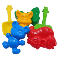 Набор для песочницы "Незабудка №4" 0954 лопатка, грабли, пасочки(0954)