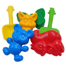 Набор для песочницы "Незабудка №4" 0954 лопатка, грабли, пасочки(0954)