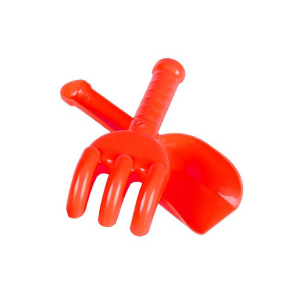 Дитячий іграшковий набір "Лопатка+грабельки" 2865TXK Червоний (2865TXK(Red))