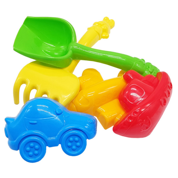 Набір для пісочниці "Дзвіночок №4" 1005 лопатка, граблі, пасочки (1005)