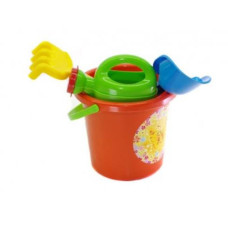 Ігровий набір для пісочниці №1 013555 з відерцем  Помаранчевий (013555/2)