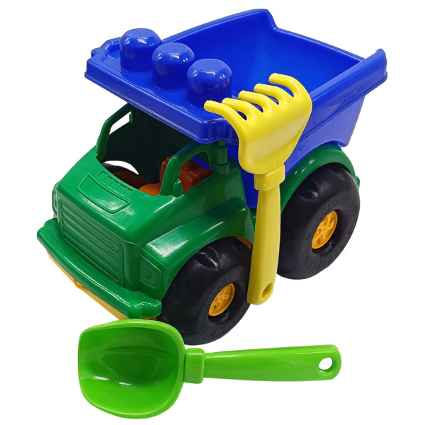 Детский песочный набор "Самосвал Тотоша №1" 0169 Зелено-синий(0169(Green-Blue))