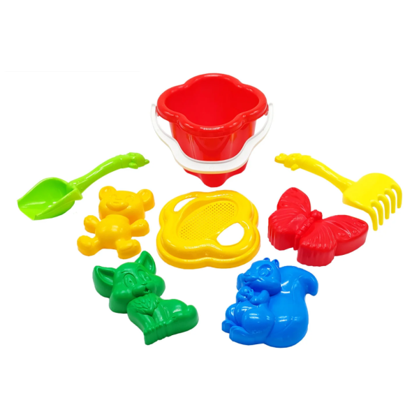 Песочный набор "Колокольчик" №2 Colorplast 0985 Красный(0985(Red))