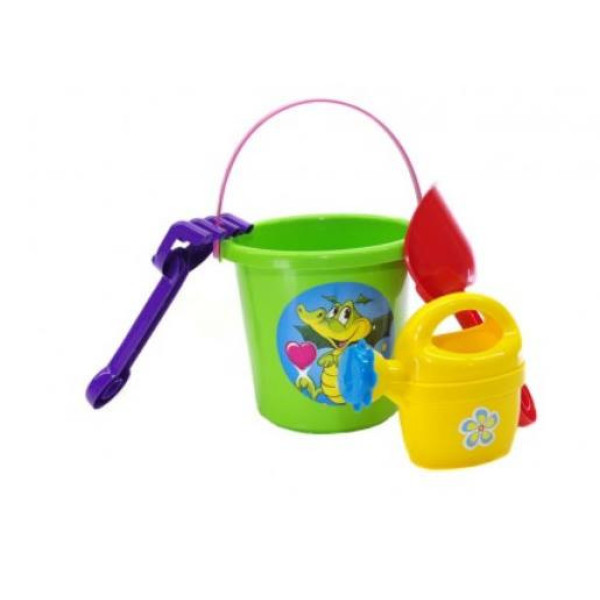 Ігровий набір для пісочниці №1 013555 з відерцем  Салатовий (013555/3)