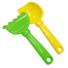 Набір для пісочниці "Латаття №5" 1074 лопатка, граблі Жовто-зелений (1074(Yellow-Green))