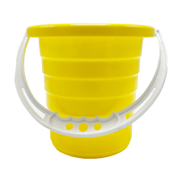 Детское ведро для песочницы "Среднее" S0009(Yellow) желтый 14 см(S0009(Yellow))