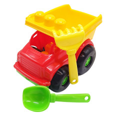Дитячий пісочний набір "Самосвал Тотоша №1" 0169 Червоно-жовтий (0169(Red-Yellow))