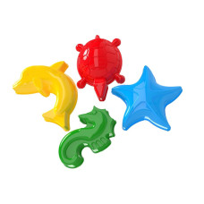 Детский набор "Морские животные" ТехноК 2421TXK формочки для песка(2421TXK)