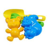 Набор для песочницы "Ромашка №4" 1128 лопатка, грабли, пасочки(1128)