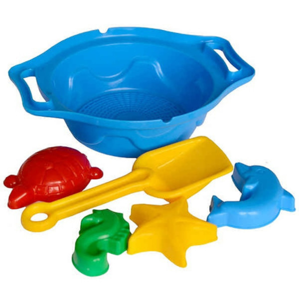 Детская игрушка "Набор песочный К" ТехноК 1431TXK в сетке Синий(1431TXK(Blue))