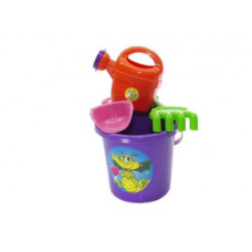 Игровой набор для песочницы №1 013555 с ведерком Фиолетовый(013555/4)