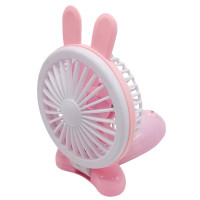 Вентилятор ручной портативный "Зайчик" VNTR-002-3  Розовый(VNTR-002-3(Pink))