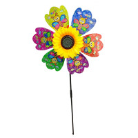 Дитячий вітрячок "Метелики" МR 1225-5 квітка діаметром 28 см, паличка 48 см (МR 1225-5)