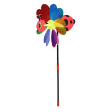 Дитячий вітрячок "Сонечко" MR 1353-5 квітка діаметром 20,5 см, паличка 38 см (MR 1353-5)