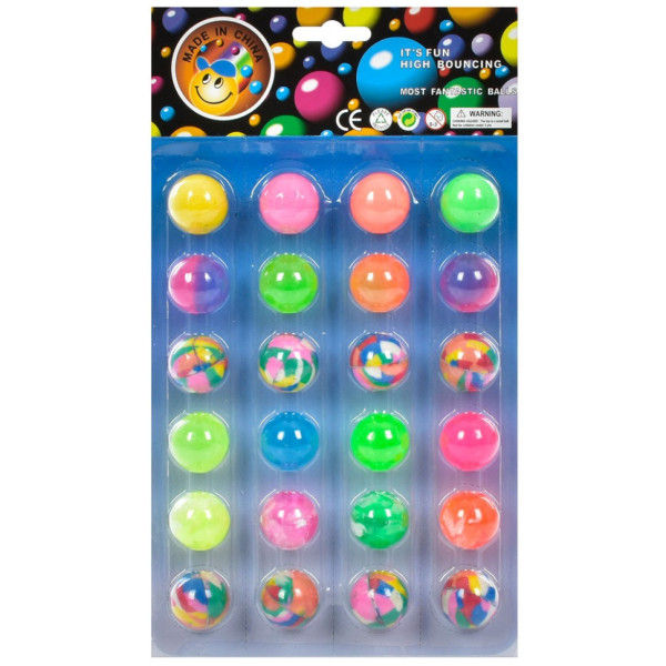Мяч прыгунчик MS 0906-3 размер 3,2 см 24 штуки(MS 0906-3)