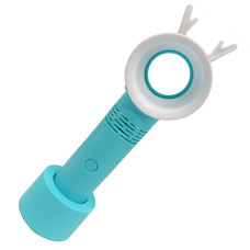 Вентилятор ручной портативный 301AB, с подставкой Бирюзовый(301AB(Turquoise))