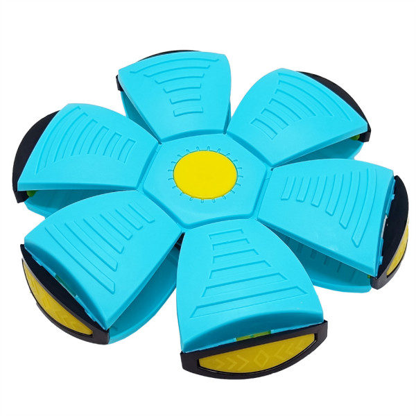 Летящий трансформерный мяч 1002-3(Turquoise) светится(1002-3(Turquoise))