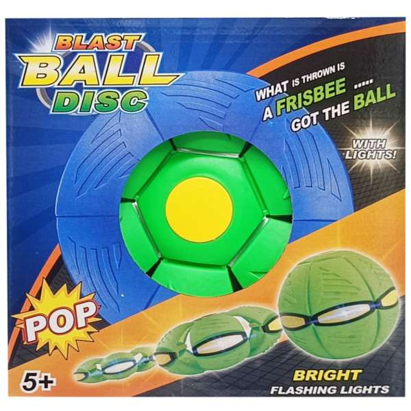 Летающий трансформерный мяч «FLAT BALL» FB-001 Зеленый(FB-001(Green))