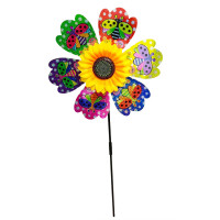 Детский ветрячок "Божья коровка" МR 1225-4 цветок диаметром 28 см, палочка 48 см(МR 1225-4)