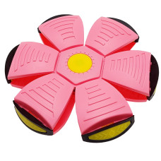 Летящий трансформерный мяч 1002-3(Pink) светится(1002-3(Pink))