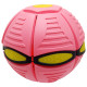 Летящий трансформерный мяч 1002-3(Pink) светится(1002-3(Pink))