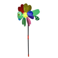 Детский ветрячок "Стрекоза" MR 1353-1 цветок диаметром 20,5 см, палочка 38 см(MR 1353-1)