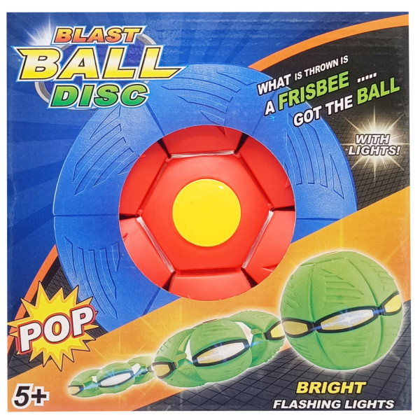 Летающий трансформерный мяч «FLAT BALL» FB-001 Красный(FB-001(Red))