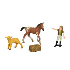 Дитячий іграшковий набір "Ферма" Q9899-T1_2 конячка, вівця, фермерка (Q9899-T1_2)