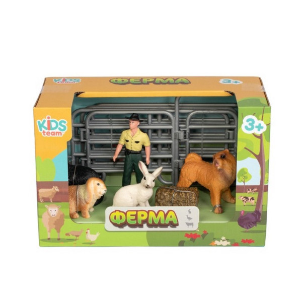 Дитячий іграшковий набір "Ферма" Q9899-X13_3 собака, кішка, кролики (Q9899-X13_3)