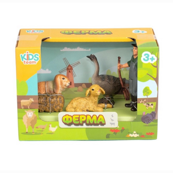 Дитячий іграшковий набір "Ферма" Q9899-T7_4 гусак, вівця, кролик (Q9899-T7_4)