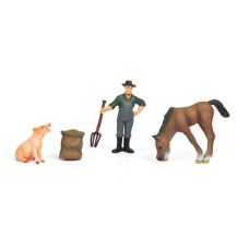 Детский игрушечный набор "Ферма" Q9899-T1_3 лошадка, свинка, фермер(Q9899-T1_3)
