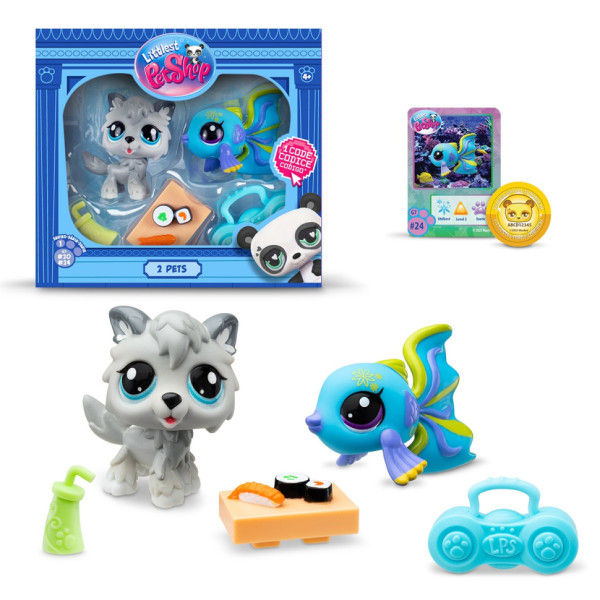 Ігровий набір "Рок-н-рольні суші" Littlest Pet Shop 00526 аксесуари та 2 фігурки (00526)