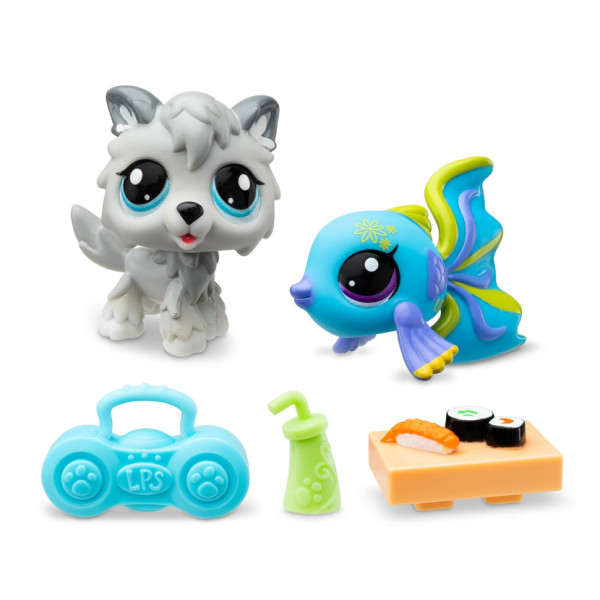Ігровий набір "Рок-н-рольні суші" Littlest Pet Shop 00526 аксесуари та 2 фігурки (00526)