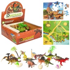 Игровой набор Динозавры 136MR, 3 яйца пазлы, игровое поле
