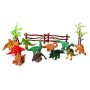Игровой набор динозавров 0015T с деревьями и забором