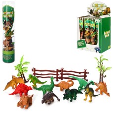 Игровой набор динозавров 0015T с деревьями и забором