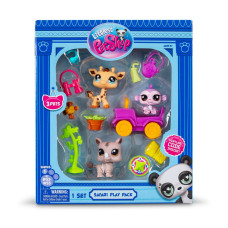 Ігровий набір "Сафарі" Littlest Pet Shop 00524 аксесуари та 3 фігурки (00524)